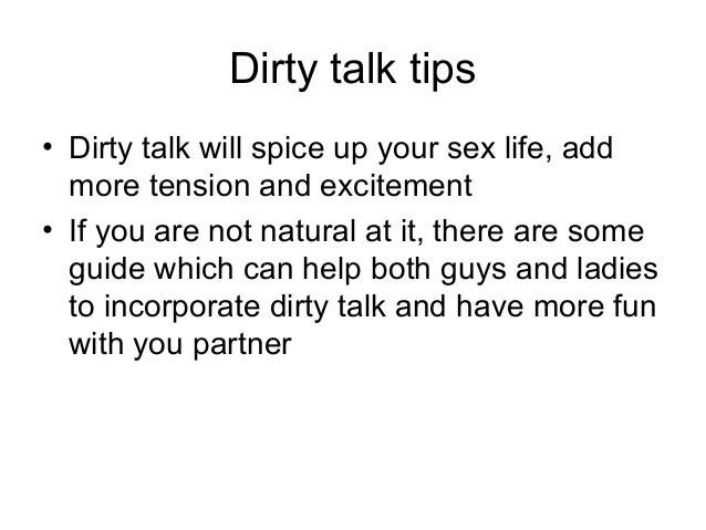 sex and dirty talk Sex and dirty talk